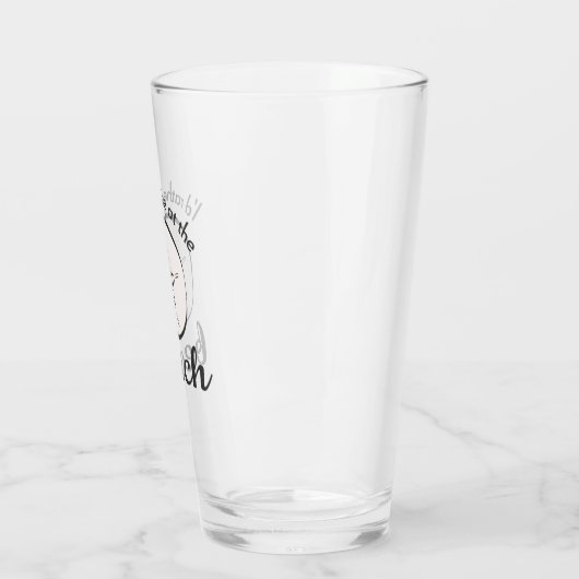 Verre Je préférerais être à la plage (Gauche)