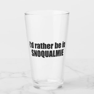 Verre Je préférerais être à Snoqualmie Washington