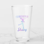 Verre Je préférerais patiner (Devant)