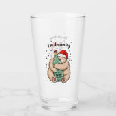 Verre Je rêve d'un Noël de vin (Dos)