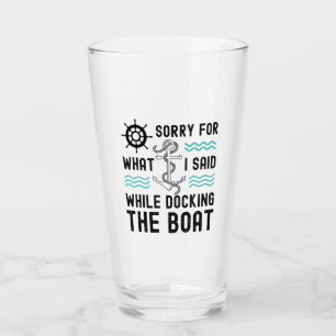 Verre Je suis désolé pour ce que j'ai dit en accostant