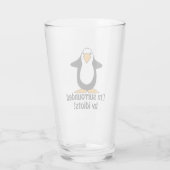 Verre Je suis entouré d'Idiots Funny Penguin (Dos)