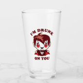 Verre Je suis ivre de toi | Déclaration d'amour Vampire (Devant)