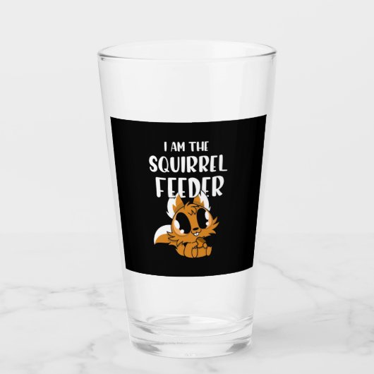 Verre Je Suis L'Alimentaire D'Écureuil (Devant)