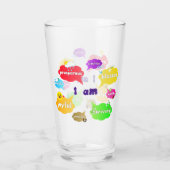 Verre Je Suis Positive Affirmations Mots Self Love (Dos)