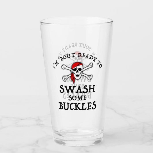 Verre Je suis prêt à me laver quelques boucles (Devant)