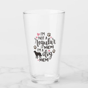 Verre Je suis une maman du chien