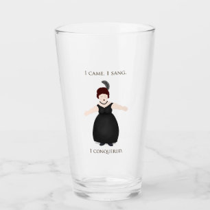 Verre "Je suis venu, je chante, j'ai conquis" Chanteur v