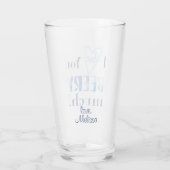 Verre Je T'Aime Beery Beaucoup Amusant Guy Valentine (Dos)