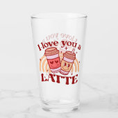 Verre Je T'Aime Un Latte | Pun Coupe De Café Cute (Dos)