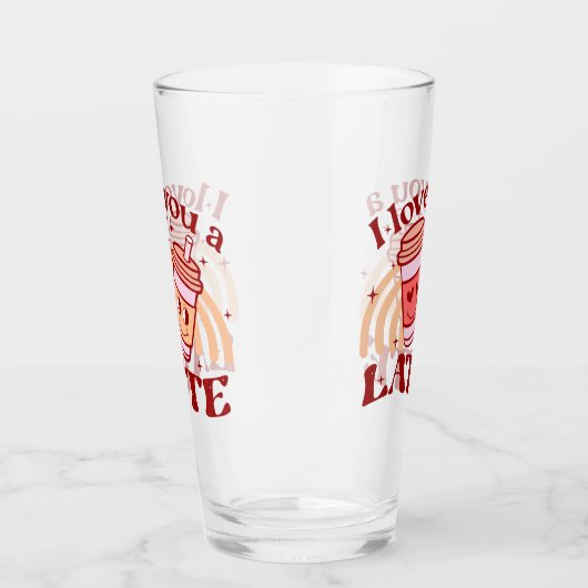 Verre Je T'Aime Un Latte | Pun Coupe De Café Cute (Droite)