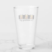 Verre Je vous regarde Pint Glass (Dos)