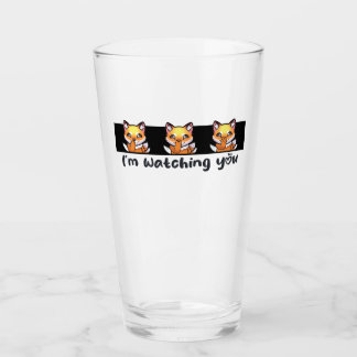 Verre Je vous regarde Pint Glass