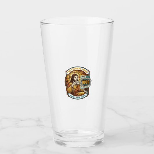 Verre Jésus 9999 Emails Non Lus Boîte de Réception Zéro (Devant)