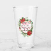 Verre Jésus est la raison de la saison Noël (Devant)