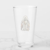 Verre Jésus et Chats Vintage (Dos)
