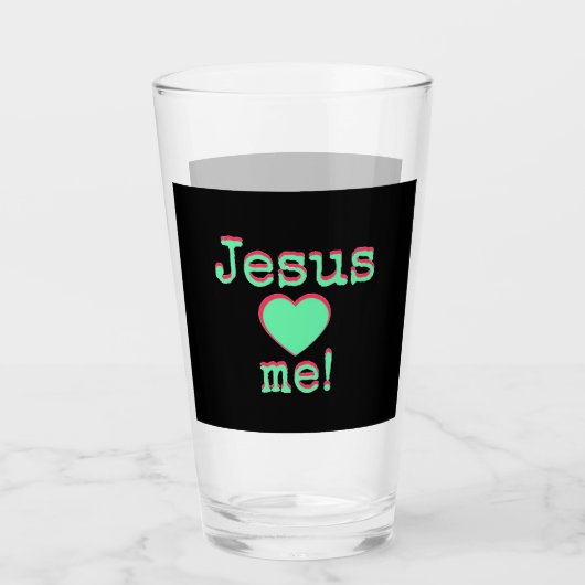 Verre Jesus loves est ! (Devant)