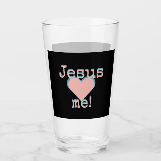 Verre Jesus loves est ! (Devant)