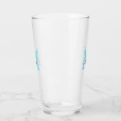 Verre jeté simple minimal ajouter nom monogramme rose ro (Gauche)