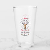 Verre Jeu de crème glacée mignonne (Dos)