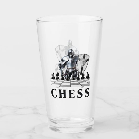 Verre Jeu D'Échecs, Stratégique, Penser À L'Avance, Matt (Devant)