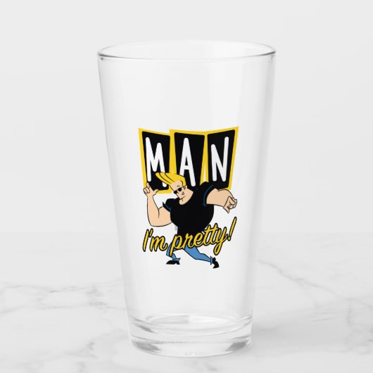Verre Johnny Bravo (Devant)