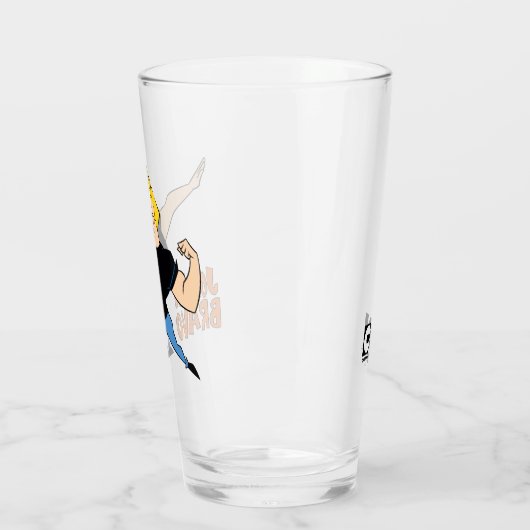 Verre Johnny Bravo Flexing (Gauche)