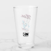 Verre Johnny Bravo - Homme Je suis assez Retro Graphic (Dos)