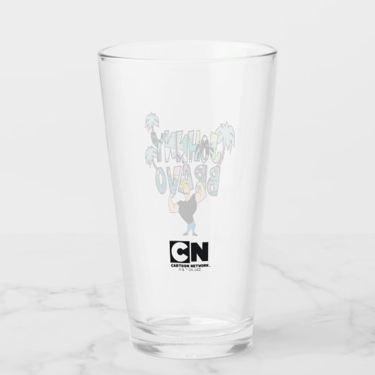 Verre Johnny Bravo Palm Tree (Dos)