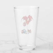 Verre Joie de Noël Fête Rouge Cocktail Dragon de Fête (Dos)