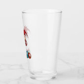 Verre Joie de Noël Fête Rouge Cocktail Dragon de Fête (Gauche)