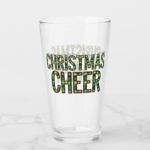 Verre Joie de Noël Typographie de Noël