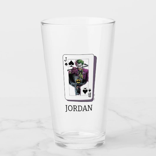 Verre Joker and Batman Spade Playing Card Illustration (Devant)