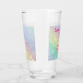 Verre Joli 17ème anniversaire personnalisé Happy (Droite)