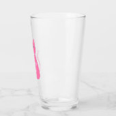 Verre Joli chat fille rose sur mesure (Gauche)