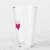 Verre Joli Coeur rose et rose (Gauche)
