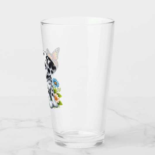 Verre Joli(e) ami(e) dalmate/papillon (Gauche)