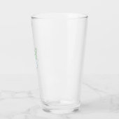 Verre Joli fantôme diable avec trident vert (Gauche)