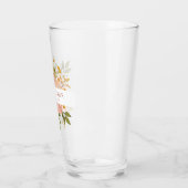Verre Joli jardin fleuri faveur de mariage (Gauche)
