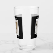 Verre Joli Pouty Face mignon chien 40e anniversaire Noir (Gauche)