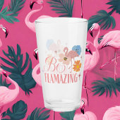 Verre joli rose flamingo