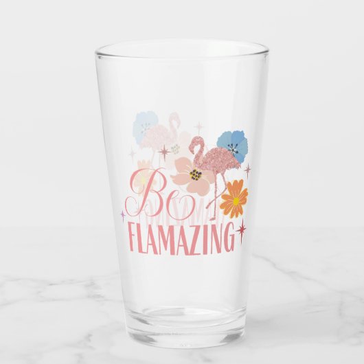 Verre joli rose flamingo (Dos)