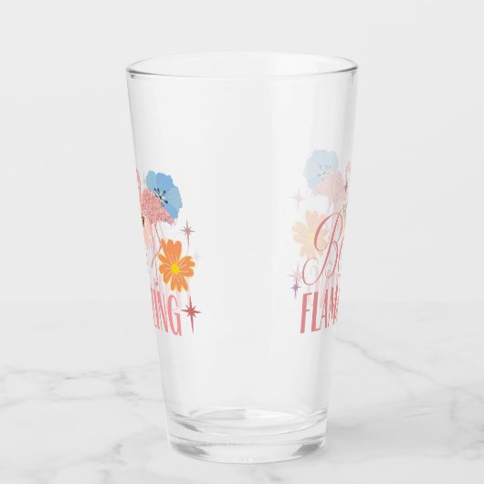 Verre joli rose flamingo (Gauche)
