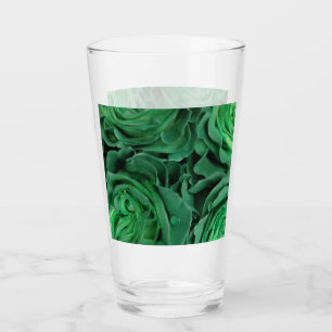 Verre Joli Roses verts