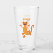 Verre Joli triton orangé joyeux (Dos)