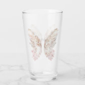 Verre Jolie ailes papillon rose (Dos)