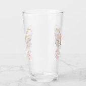 Verre Jolie ailes papillon rose (Droite)
