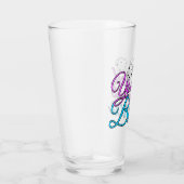 Verre Jolie Bunco Jeu Nuit Pink Blue Dice (Droite)