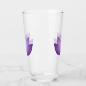 Verre Jolie fleur de lotus pourpre (Gauche)