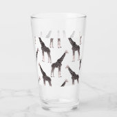 Verre Jolie Giraffe noire blanche rose (Dos)